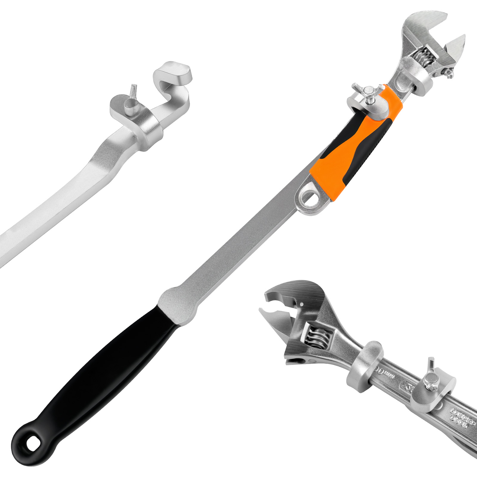 Pipe Wrench Adjustable - Anahtarı Genişletici Araç Çubuğu 15 inç