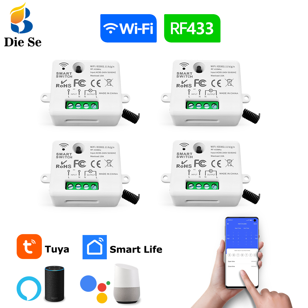 App Home Improvement - Tuya WiFi Akıllı Işık Anahtarı 433MHz